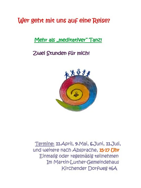 Plakat für die Reihe "Mehr als meditativer Tanz"